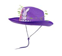 Cowboy Easter Hat with Bunny Ears, Cute Kids Cowgirl Costume Hat, Fun Party Dress Up Accessory For Easter Celebration, Birthday, Carnival, Family Gatherings, Holiday Party Costume per ragazze ragazzi