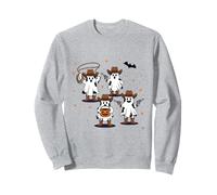 Cowboy Fantasma Halloween Ghoul Design Divertente Cowgirl Cowboy Felpa