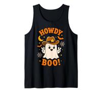 Cowboy Ghost Howdy Boo Halloween Western Uomini Donne Canotta
