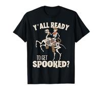 Cowboy Halloween Cowgouls Cowgirls Cavalli Riders Spooky Boy Maglietta