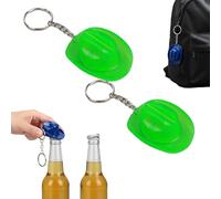Cowboy Hat Bottle Opener Keychain, Rustic Western Cowboy Hat Bottle Opener Keychain, Portable Bottles Beer Openers Keychains Two in One, for Rodeo, Country, Rustic Party Gifts (Transparent Green)