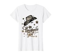 Cowboy Hat Line Dance Queen Silhouette Per I Ballerini Maglietta