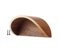 Cowboy Hat Rack, Hat Hooks, Wall Mount Space Saver Easy Install Compact Multifunctional Lightweight Strong Build Sturdy Base, Wooden Holder for Home Bedroom Display, 5.43x2.76x3.15Inches, Brown