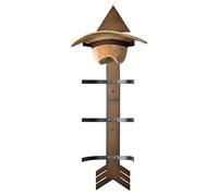 Cowboy Hat Rack - Rustic Wooden Vertical, Wall Storage Organizer Space Saving Hat Display Holder for Entryway Dressing Room Bedroom Living Room Hallway Closet Wardrobe Door Shop Decor 31.49inches