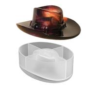 Cowboy Hat Silicone Mold - Western Theme Baking Supply, Cowboy Boot Chocolate Tray | Birthday Party Cake Topper Decorating Tool, Professional Grade Nonstick Flexible Epoxy Resin Casting Craft With