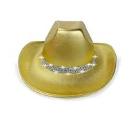 Cowboy Hat - Western Cowgirl Hat | Bling Glitter FENTA CAPABORA COBBOY | Accessorio Per Costumi Da Discoteca Per Halloween, Spettacolo Sul Palco, Gioco Di Ruolo, Festa, Festival, Tema Occid