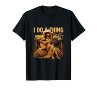Cowboy I do una cosa chiamata What I Want Retro Cowgirl Western Maglietta