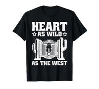 Cowboy - Il Cuore è Selvaggio Come l'ovest - Western Maglietta