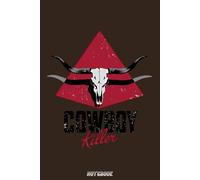 COWBOY KILLER RED HEAD BUFFALO Notebook: College Ruled Lined Blank Notebook Journal Notepad