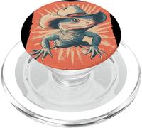 Cowboy Lizard per un tocco occidentale PopSockets PopGrip per MagSafe