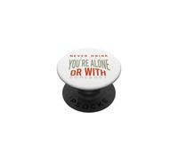 Cowboy Non bere mai a meno che tu non sia solo o con qualcuno PopSockets PopGrip Adesivo
