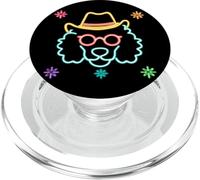 Cowboy - Occhiali da sole rotondi con immagine occidentale, colore: Rosa PopSockets PopGrip per MagSafe
