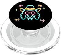 Cowboy - Occhiali da sole rotondi con immagine occidentale, colore: Rosa PopSockets PopGrip per MagSafe