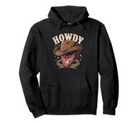 Cowboy Occidentale Howdy Felpa con Cappuccio