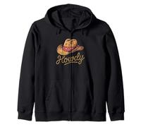 Cowboy Occidentale Howdy Felpa con Cappuccio