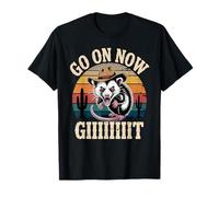 Cowboy Opossum Vintage Vai avanti ora Git Western Paese opossum Maglietta
