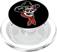 Cowboy Reaper Skull x Give em 'Hell Tradizionale Tatuaggio Flash PopSockets PopGrip per MagSafe