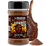 Cowboy Rub 160g GRIGLIARE DURO - Mix Spezie Caffe e Cacao Gusto Intenso - Paprika Affumicata Pepe Nero Aglio in Polvere - Insaporitore Manzo Maiale Pollo - Made in Italy