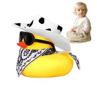Cowboy Rubber Duck-giocattolo da bagno a tema occidentale, divertente figura dello sceriffo | Novelty Costume Decoration, perfetta per la vasca per bambini Time Wild Display Birthday Pre
