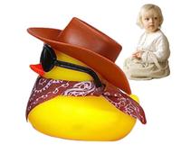 Cowboy Rubber Duck-giocattolo da bagno a tema occidentale, divertente figura dello sceriffo | Novelty Costume Decoration, perfetta per la vasca per bambini Time Wild Display Birthday Pre