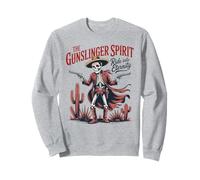 Cowboy Scheletro con Revolver Wild West Pride Felpa