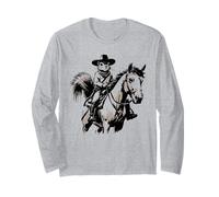Cowboy Scoiattolo - Divertente Carino Wild West Scoiattolo Amante Maglia a Manica