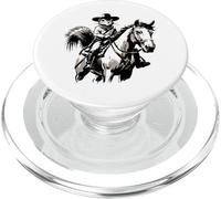 Cowboy Scoiattolo - Divertente Carino Wild West Scoiattolo Amante PopSockets PopGrip per MagSafe