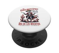 Cowboy Skeleton Art Giorno dei Morti - Retro PopSockets PopGrip Adesivo