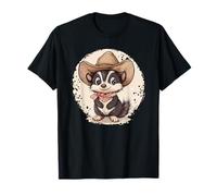 Cowboy Skunk Con Cappello E Sciarpa Charm Maglietta