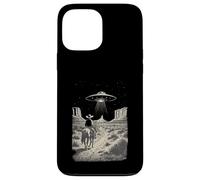 Cowboy UFO Alien Incontro Cavallo Retro Deserto Occidentale Custodia per iPhone 13 Pro Max