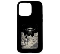Cowboy UFO Alien Incontro Cavallo Retro Deserto Occidentale Custodia per iPhone 15 Pro Max