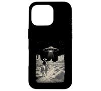 Cowboy UFO Alien Incontro Cavallo Retro Deserto Occidentale Custodia per iPhone 16 Pro
