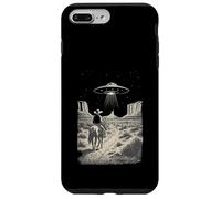 Cowboy UFO Alien Incontro Cavallo Retro Deserto Occidentale Custodia per iPhone 7 Plus/8 Plus