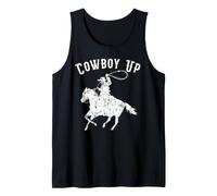 Cowboy Up Design per i Fan dei Rodeo e Gli Amanti del Western Canotta