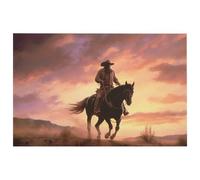 Cowboy West Area Tappeti morbidi in velluto di cristallo, lavabili, tappeti moderni per comodino, antiscivolo, per camera da letto, cucina, sala da pranzo