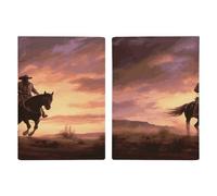 Cowboy West Porta passaporto ultra sottile in pelle PU organizer per documenti da viaggio compatto premium internazionale US passaporto Protector cover per donne uomini