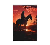Cowboy West Welcome Garden Flag 0,6 x 0,9 m Double Sided No Fade House Yard Bandiere Photo Sfondo Banner per Cortile Portico Prato Decorazione Esterna