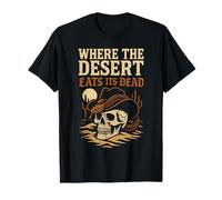 Cowboy Western Gothic Dark Country Maledetto Cowboy Fuorilegge Maglietta