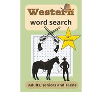 Cowboy word search puzzle book: Word Search with easy to read text about Cowboys, Western, Rodeo and more / 6x9 inches,110 pages, 50+ puzzles. Gift for vacation, holiday or just free time