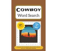Cowboy Word Search Puzzle Book: Word Searches with Easy to Read Print about Ranchers, Wrangler, Bronco and More | 6x9 inches, 110 pages | 50+ ... Birthdays, Love Ones, Special Occasions