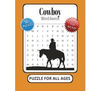 Cowboy Word Search Puzzle: Word Search Puzzles With Easy To Read Print About Cowboys, Farms, Horses And More┃8.5x11 Inches, 100+ Pages┃50+ puzzles… Gift For Vacations, Holidays, And Relaxation