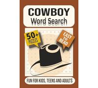 Cowboy Word Search: Western-Themed Puzzle Book with Cowboy Gear, Ranch Animals, and Frontier Life