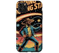 Cowboy wrangler pastore meteore con lazo tra pianeti Custodia per iPhone 11 Pro Max