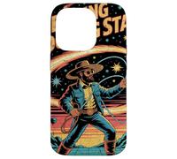 Cowboy wrangler pastore meteore con lazo tra pianeti Custodia per iPhone 14 Pro