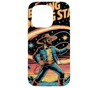 Cowboy wrangler pastore meteore con lazo tra pianeti Custodia per iPhone 15 Pro