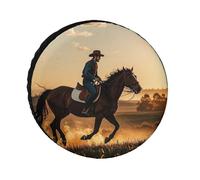 Cowboys - Coperture per pneumatici impermeabili anti UV, 66 cm, per asse singolo, per camper, camion, SUV, rimorchi, universali, per tutte le stagioni