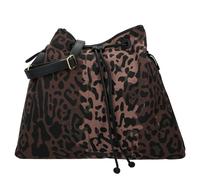 Cowboysbag Shopper 'Leopard Chic' cioccolato / nero Donna Cowboysbag One Size