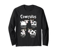 Cowculus Matematica Mucche Calcolo Divertente Nerd Agricoltura Matematica Maglia a Manica