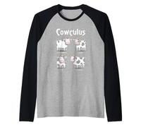 Cowculus Matematica Mucche Calcolo Divertente Nerd Agricoltura Matematica Maglia con Maniche Raglan