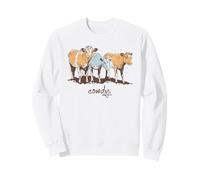 Cowdy Funny Country Western Cow Portrait Farm Animals Felpa